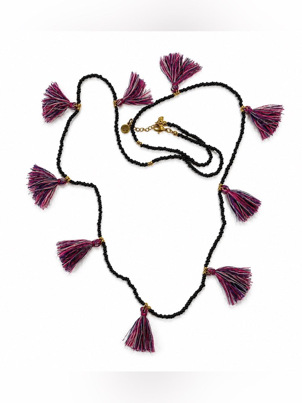 Tassel Statement Long Beaded Colorful  Necklace Boho Festival Boho Layered